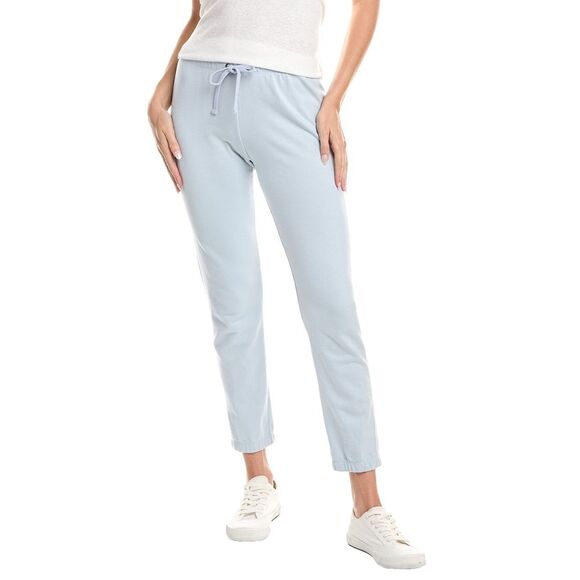 NEW James Perse French Terry Cutoff Raw Edge Sweatpants - Sky Blue XL 4 - Picture 1 of 6